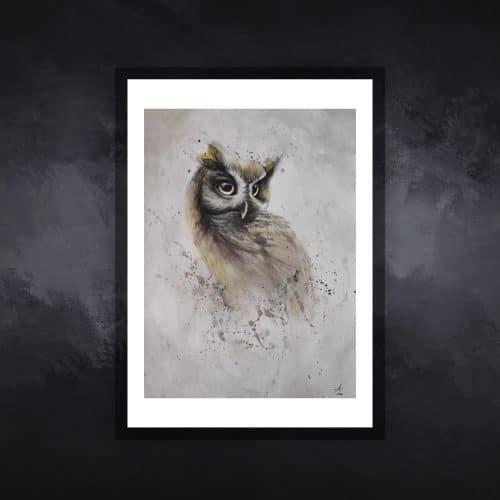 hibou01-tableau-figuratif-animaux-virginie-ayala