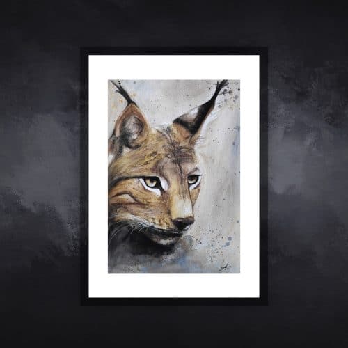 lynx01-tableau-figuratif-animaux-virginie-ayala
