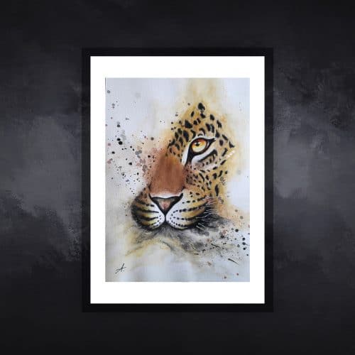 leopard01-tableau-figuratif-animaux-virginie-ayala