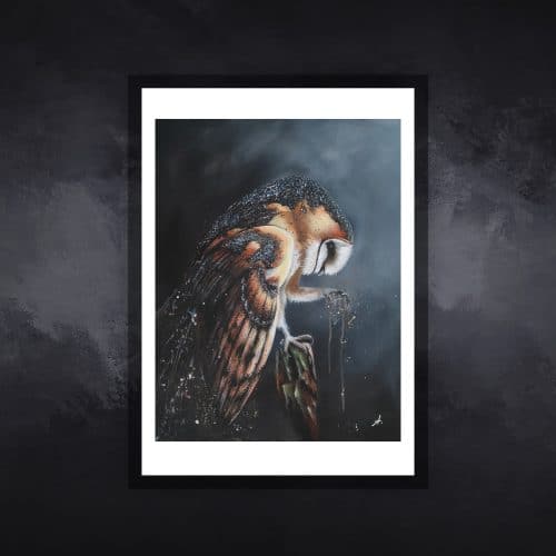 chouette01-tableau-figuratif-animaux-virginie-ayala