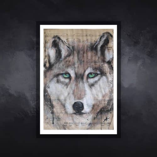 loup02-tableau-figuratif-animaux-virginie-ayala
