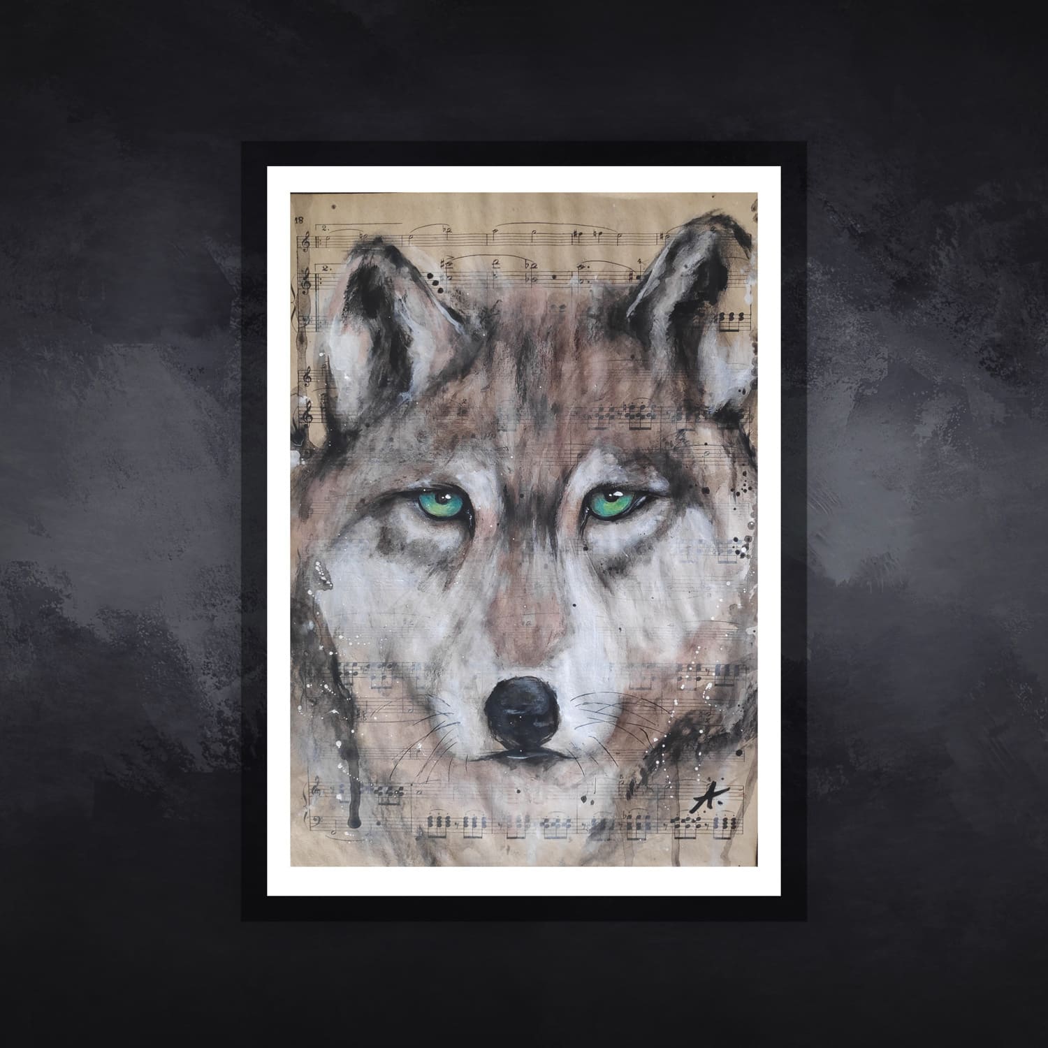 loup02-tableau-figuratif-animaux-virginie-ayala