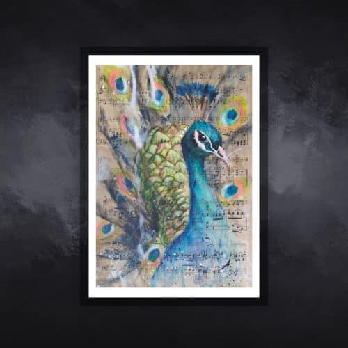 paon01-tableau-figuratif-animaux-virginie-ayala